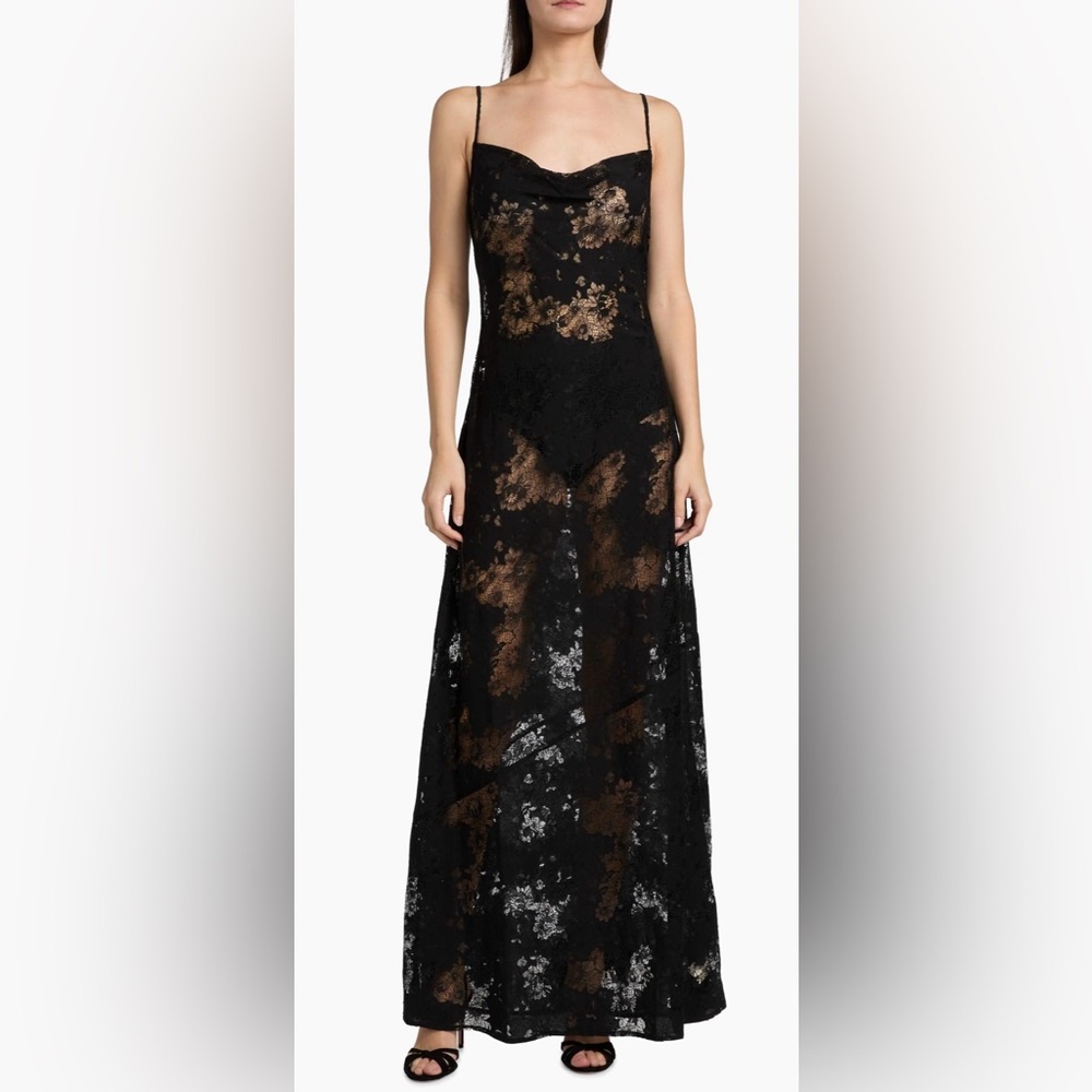 L'AGENCE Bettie Cowl Neck Dress
